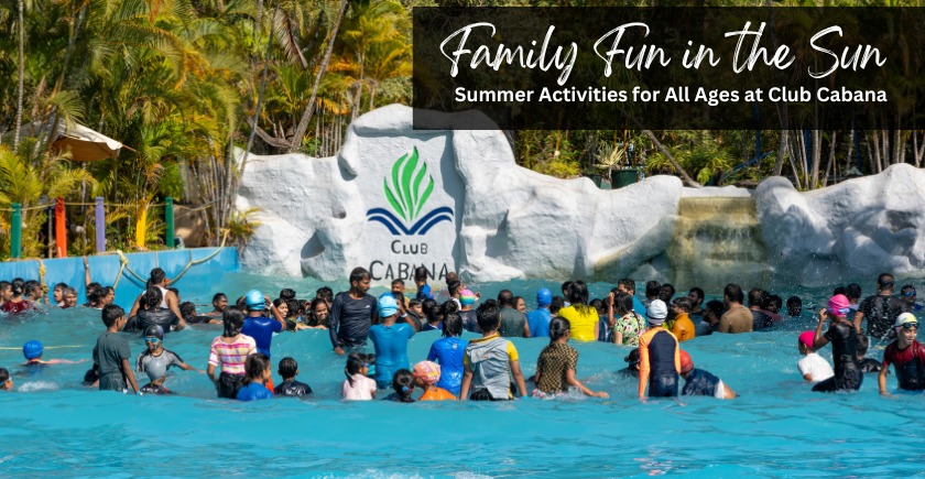 Families enjoying summer activities and outdoor fun at Club Cabana