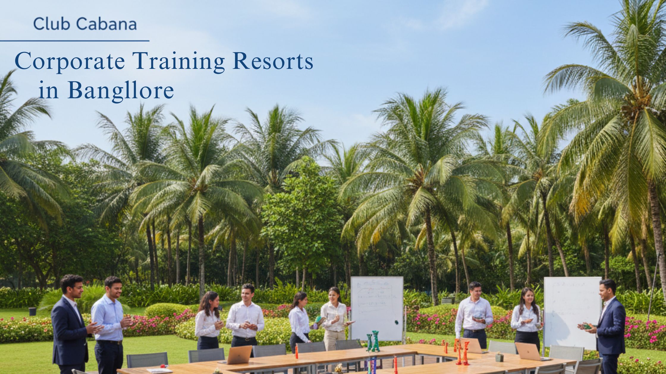 Corporate training resorts Bangalore with modern conference halls and team-building facilities