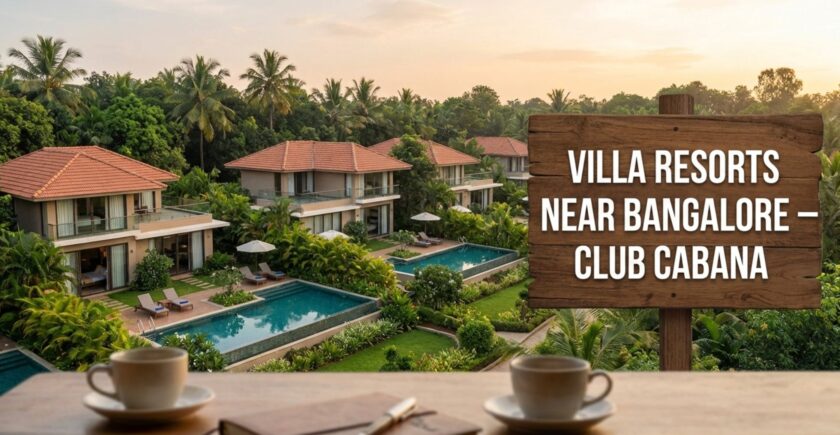 Luxury villa resorts near Bangalore ideal for hosting private events and celebrations