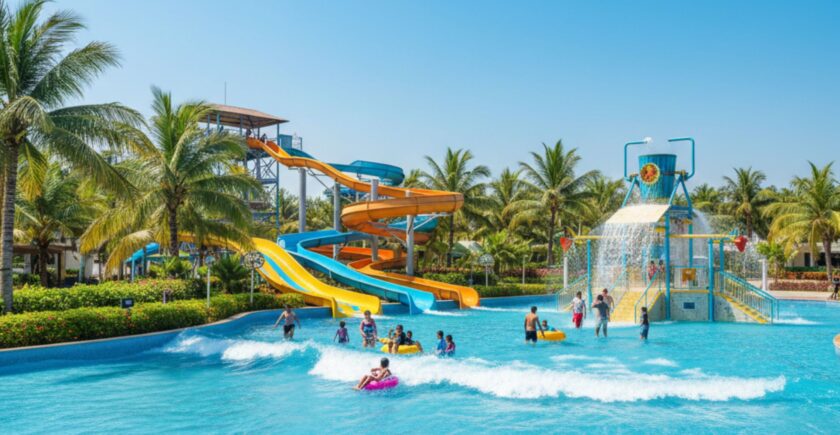 Water adventure Bangalore resorts with slides and pools designed for relaxation and stress relief